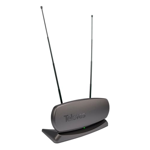 Televes Innova Boss Mix Indoor HDTV Antenna (Model 130383) – Intelligent Amplification, VHF/UHF