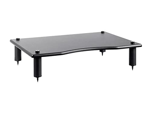 Monolith 124795 Amplifier/Component Stand, 23.8 x 16.7 x 4.7 Compatible with Bose, Polk, Sony, Yamaha, Pioneer & Others, Black