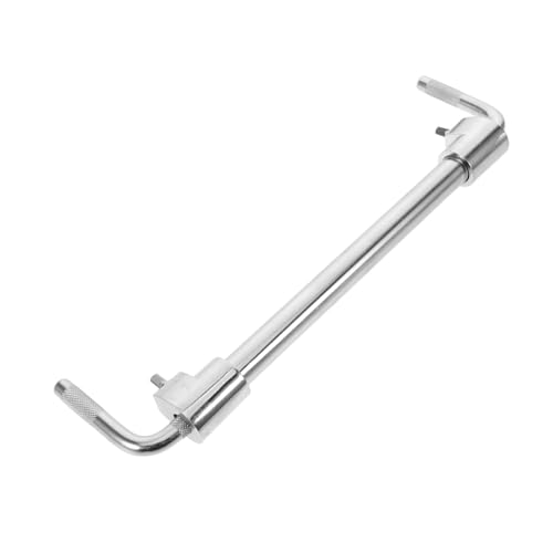 Abrazadera para cowbell de metal, soporte montable para batería, compatible con bombo, micrófono y tom, color plateado miniatura 1