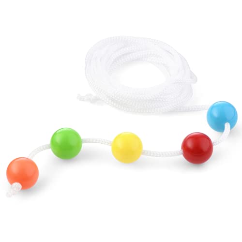 Brock String Vision Convergence Training Tool 6 Ft with 5 Beads White