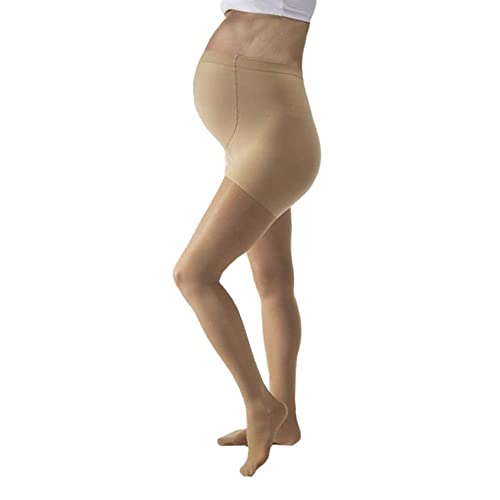 Image of BSN Medical /Jobst 121538 Ultra Sheer Compression Stocking, Maternity, 20-30 mmHg, Closed Toe, Classic Black, Small, Pair