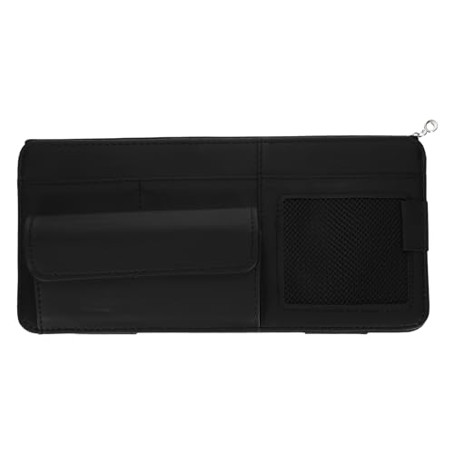 Rangement pare-soleil voiture en cuir PU élégant pour un habitacle soigné et organisé