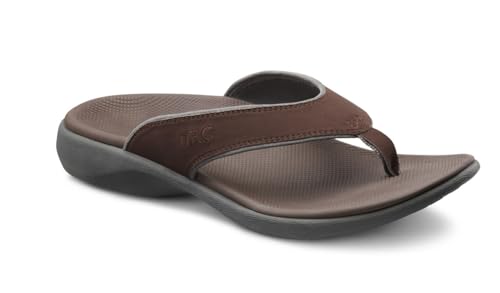Dr. Comfort Collin Men's Supportive Orthotic Sandals Chocolate - 9 Medium-wide