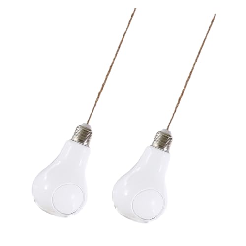 BCOATH 2 Piezas Jarrones Colgantes Forma de Bombilla para Hidropónico Macetas de Resistentes y Decorativas para Interior para Dormitorio Oficina y Sala de Estar