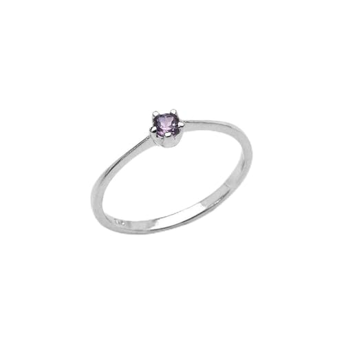 Bague Emma Améthyste argent 52 cadeau idéal pour anniversaire de mariage