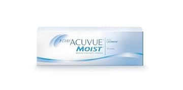 Acuvue 1-DAY Acuvue MOIST con tecnologia LACREON; Lenti a contatto giornaliere; Protezione UV;+1.25 diottrie; BC 8.5; DIA 14.20; 30 lenti