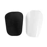 Kdjuope 2X Mini Soccer Shin Guards, Football Training Shin Guards, Small Soccer Equipment Gear for Men Women, White