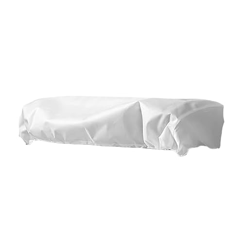 perfk Cubierta Rectangular para Plantas, Cubierta para jardineras, Bolsa anticongelante, protección contra heladas para barandillas de alféizar de y, Longitud 100 Cm, Blanco