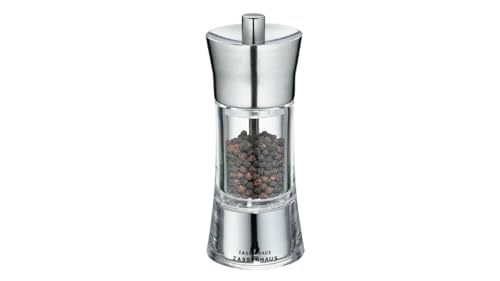 Zassenhaus 035285 - Molinillo de pimienta aachen acero inox/acrílico 14 cm (h.nr.)