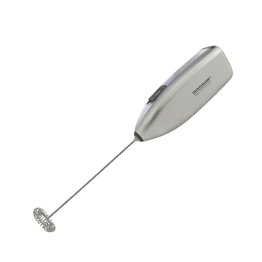 Fackelmann Coffee&Tea Espumador de Leche, Batidor Capuchino Gris, 20x3.5 cm