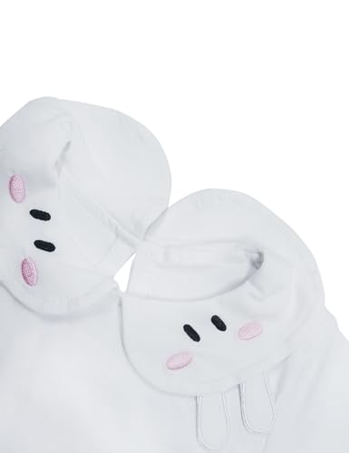 Image of Toddler Kids Girls Cute Shirt, Cat Bunny Embroidered Long Sleeve T-Shirt