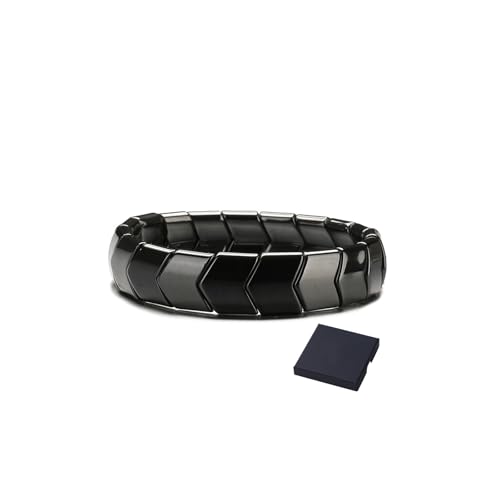 Pulsera Hematita para Hombre Negro miniatura 1