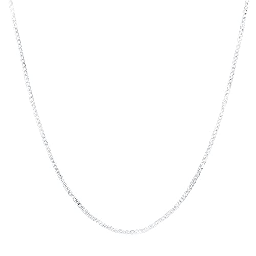 Collier chaîne latérale 2mm bijoux femme homme 16-30 pouces