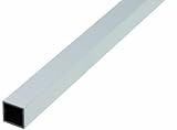 Höhe: 25 mm GAH-Alberts 473549 Vierkantrohr - Aluminium, silberfarbig eloxiert, 1000 x 25 x 25 mm
