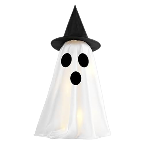 Veilleuse Halloween fantôme lumineux et lampe LED effrayante à pile