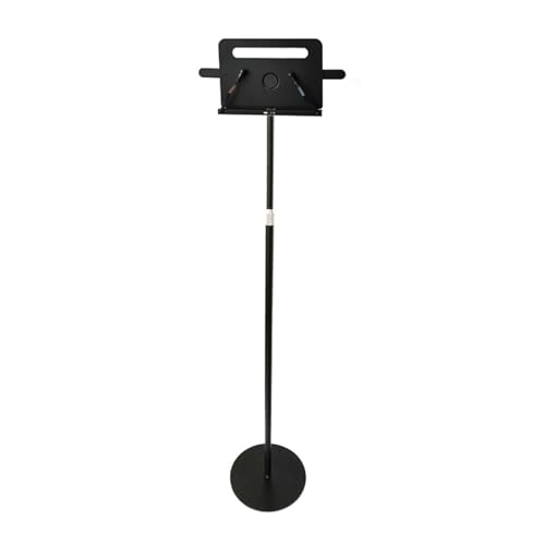 Soporte de lectura de pie, soporte ajustable para laptop, soporte de música portátil con ajuste de altura y ángulo