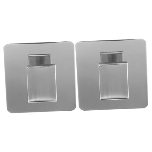 DECHOUS 2個壁掛け式鏡面仕上げタオルホルダー ステンレス製耐錆強化粘着フック キッチン浴室玄関用ローブ掛け省スペース収納