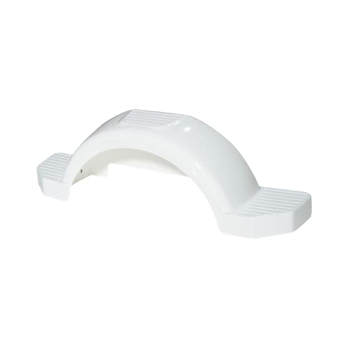 Fulton Trailer Fenders Plastic Fender, 13-Inch Tire Size, White