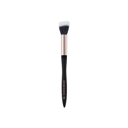 Profusion Cosmetics Artistry Series Duo Fiber Foundation Brush, Multi Dimensional and Luxurious Soft Touch Matte Finish With Waved Handle and Optimum Grip for Lightweight Balance