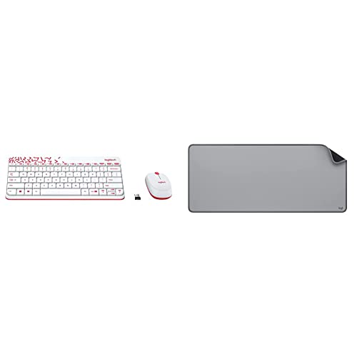 Image of Logitech MK240 Nano USB Wireless Keyboard and Mouse Set, 12 Function Keys 2.4GHz Wireless, 1000DPI,S