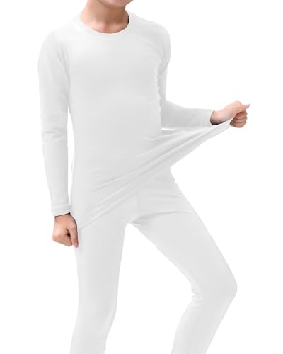 Rolimaka Pacote com 2/3 camisetas de compressão térmica para meninos e meninas com forro de lã com c