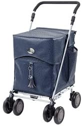Sholley Deluxe Shopping Trolley (Petite for 5'3" and under) 4 wheels, Folding utility cart, Strong & Stable, Aids Mobility (Bloomsbury)