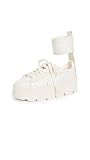 Cuero vacuno PUMA Zapatillas Fenty x con correa al tobillo para mujer, Vanilla Ice/Puma Blanco, 41 EU