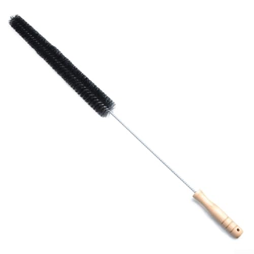 Cepillo limpiador de radiador de 70 cm de largo, flexible, plumero multiusos con mango de madera para radiadores, rejillas de ventilación, unidades de aire acondicionado, bobinas de refrigerador y