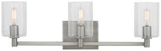 Generation Lighting 4464203-962 Fullton Vanity, 3-Light 180 Total Watts, Brushed Nickel Silver