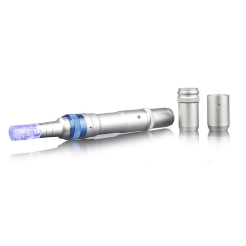 0.25mm Beauty Microneedle Roller System, Portable Beauty Kit, Skin Care Tool for Face Hair Beard Home Use with two Batteries