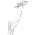 Ekena Millwork BKTM02X07X07BRPWH 2 inch W x 7 inch D x 7 inch H Bradford steel Bracket, White Primer