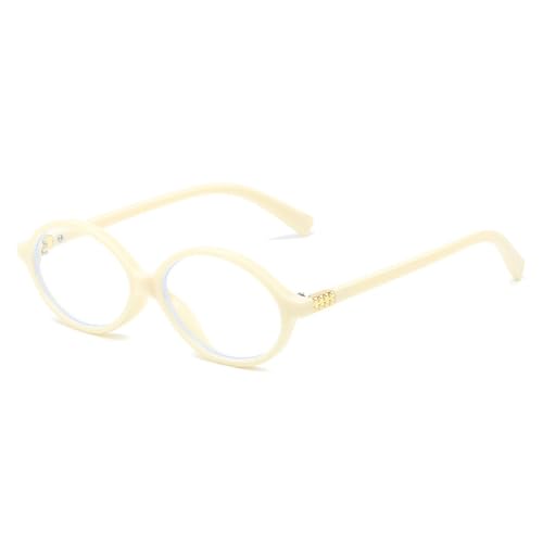 Lunettes de soleil ovales vintage réglant le problème d'éblouissement verres clairs UV400