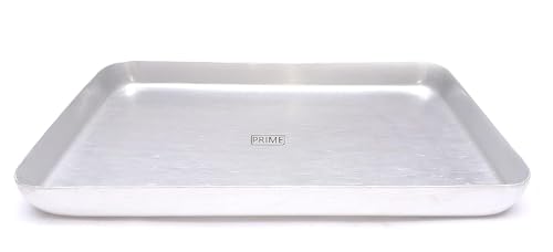Image of Prime Bakers and Moulders Aluminum Baking Tray, Silver (12x16 Inch)