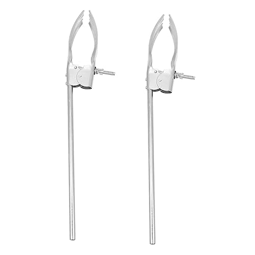 NAMOARLY 2pcs Condenser Clamp Test Tube Clamps Chemistry Clamp Utility Clamp Chemistry Experiment Equipment Condensing Tube Tongs Flask Clamp Bosshead Clamp Lab Tools Stainless Steel Silver