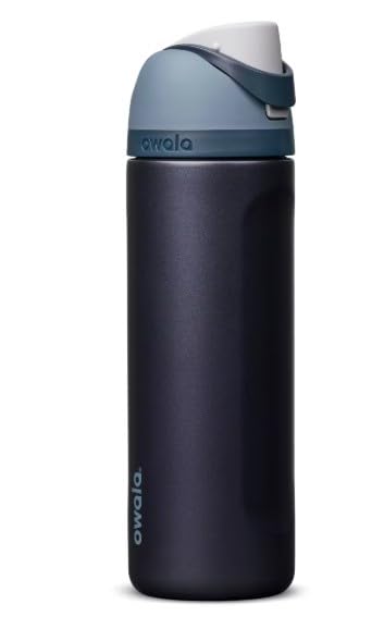 Owala FreeSip 24fl oz Stainless Steel Water Bottle Blue Steel