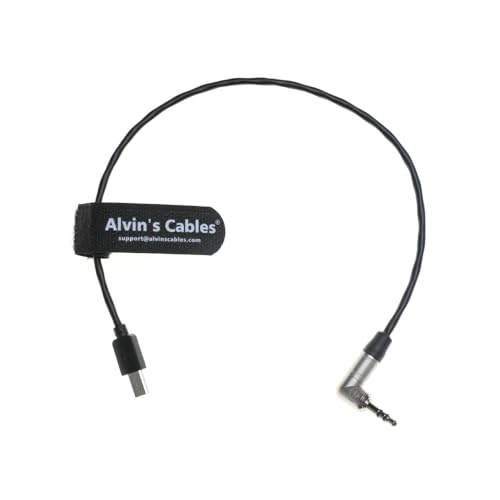 Alvin's Cables for Sony FX3、FX30、A7S3、A1 カメラ用の Tentacle タイムコードケーブル 3.5mm TRS からマイクロ USB へのタイムコードケーブル、Tentacle SYNC E タイムコードジェネレー