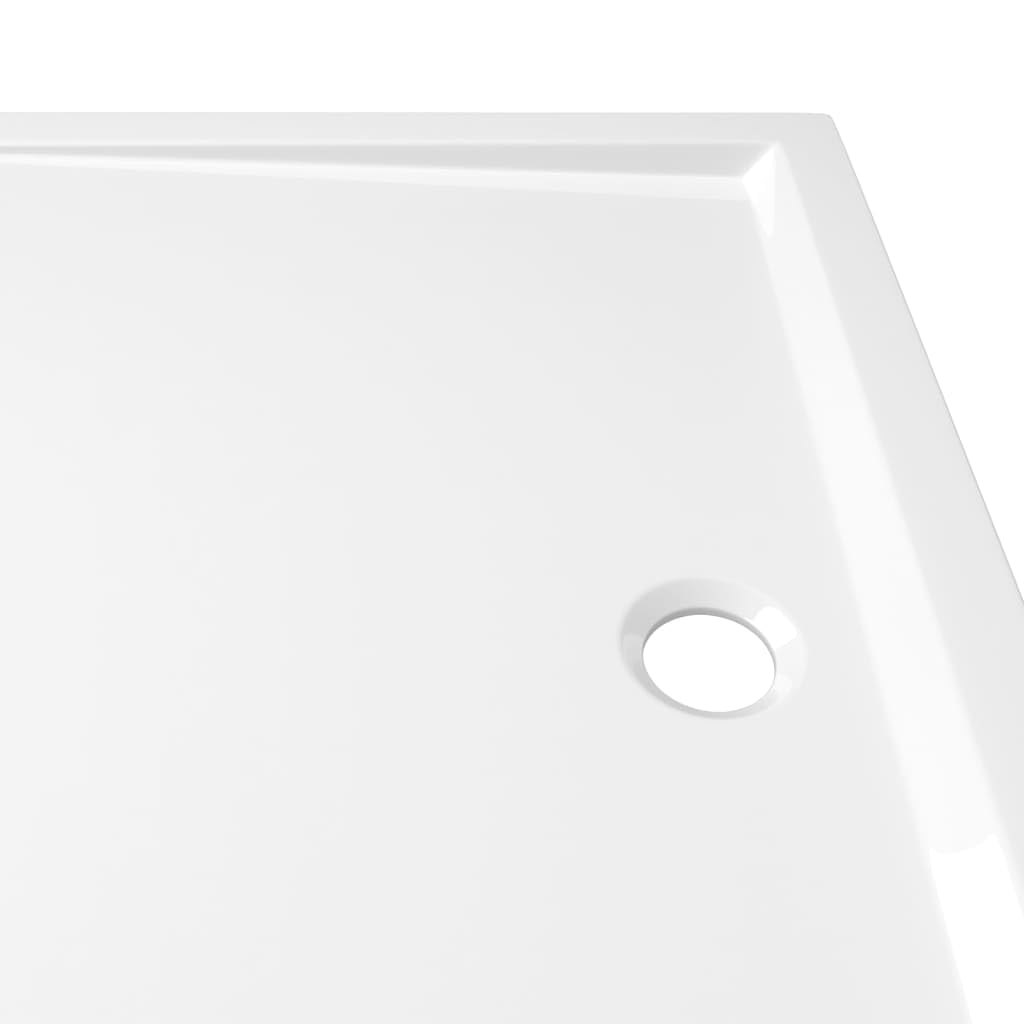 Plato de ducha base de ducha ducha plato de ducha baño casa interior rectangular ABS 80 x 110 cm blanco 02_0001953