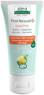 Aleva Naturals First Rescue Calendula Multipurpose Skin Cream – Skin Care to Moisturize Dry Skin, Natural, Vegan, Plant-Based, Hypoallergenic, for Face, Body, and Diaper Area – 50ml