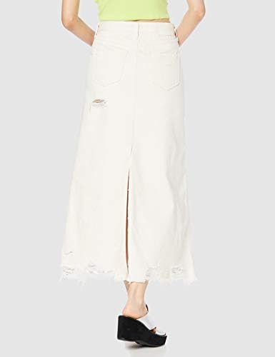 GYDA FRONT SLIT DENIM LONG SK LIKE SPT