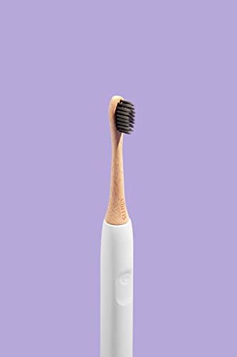 Elims Bamboo Replacement Toothbrush Heads - Compatible With Sonicare Electric Toothbrushes - Activated Charcoal Infused Plant Based Bristles - Gentle On Sensitive Teeth - Bpa Free - Pack Of 4 #TOP1