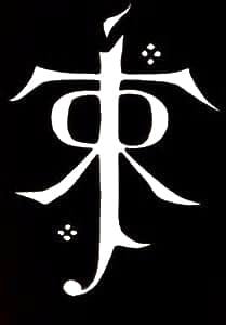 J RR Tolkien Seal Decal Vinyl Sticker|Cars Trucks Laptop| White |5.5 x 4 in|LLI144