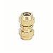 Zkenyao-Brass Connector Fit Tube O/D 6/8/10/12/14mm Brass Connector Fitting Air Tool Fitting with Nuts, Simple to Install (Size : 8mm)