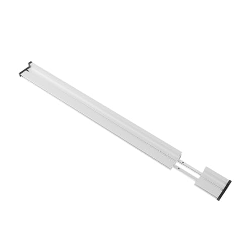 Walfront Corte Preciso, Diseño Retráctil, Resistente a la Erosión Sierra de Mesa para Valla con Calibre de Inglete de Aleación de Aluminio Telescópico Ajustable de 1100-1460 Mm Pista Robusta para