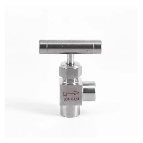 Vanne pointeau 1/2 BSP stop fuite en acier inox 304 pour ajustement précis de débit de fluide - 7