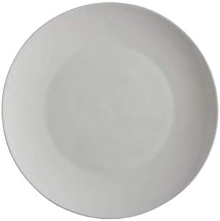 Maxwell & Williams Cashmere Side Plates, Wide Rimmed Style, Fine Bone China, White, 23 cm, 4 Piece Set of Salad/Dessert Plates