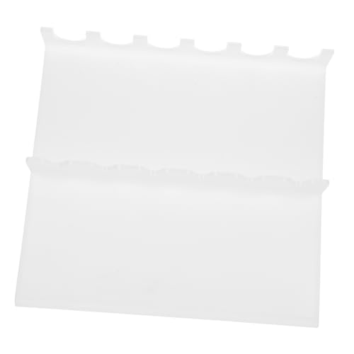 VILLFUL Laboratory Pipette Holder Stand Portable Plastic Linear Pipette Rack for Multiple Pipettes Organized Workspace 10.51X9.33X4.13 Inches