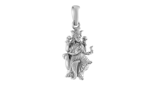 Médaillon Maa Mansa Devi en argent sterling, le cadeau spirituel idéal pour homme et femme