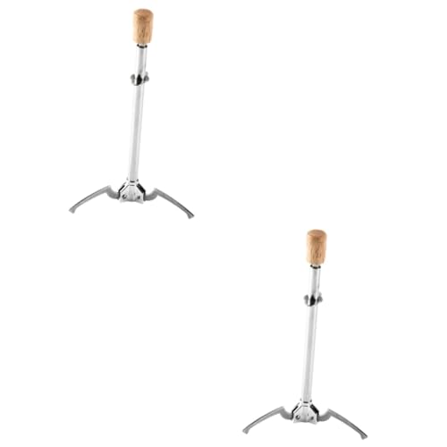 CIYODO 2 Pcs Silver Tongs for Serving Food Stainless Steel Ice Clip Reusable Ice Tongs for Charcuterie Board