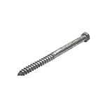 1/2 in x 8 in Hot Dip Galvanized Lag Bolts – Heavy-Duty Hex Head Structural Screws for Decks, Posts & Framing | A307 Steel | Exterior Wood Fasteners | 10-Pack