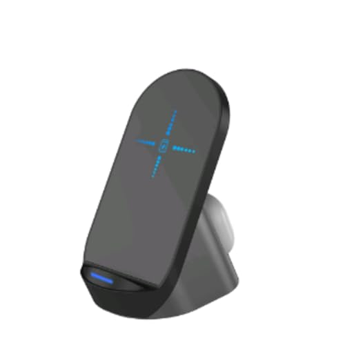 Chargeur sans fil pour iPhone à double zone : station de charge rapide 2 en 1 ergonomique